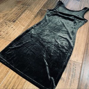 Velvet Fitted Swoop Back Mini